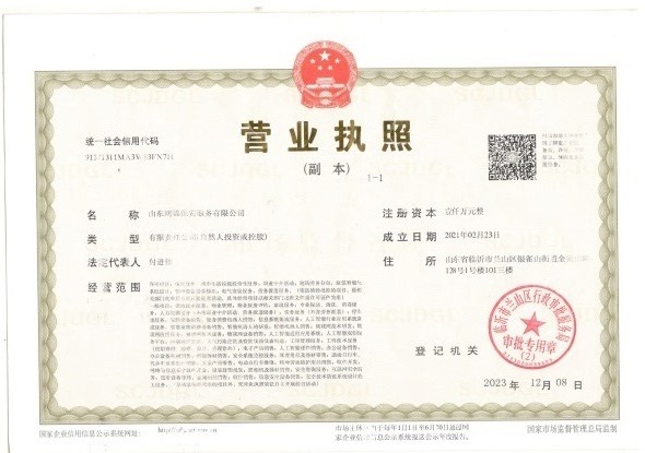 鸿锦保安（物业）资质-1